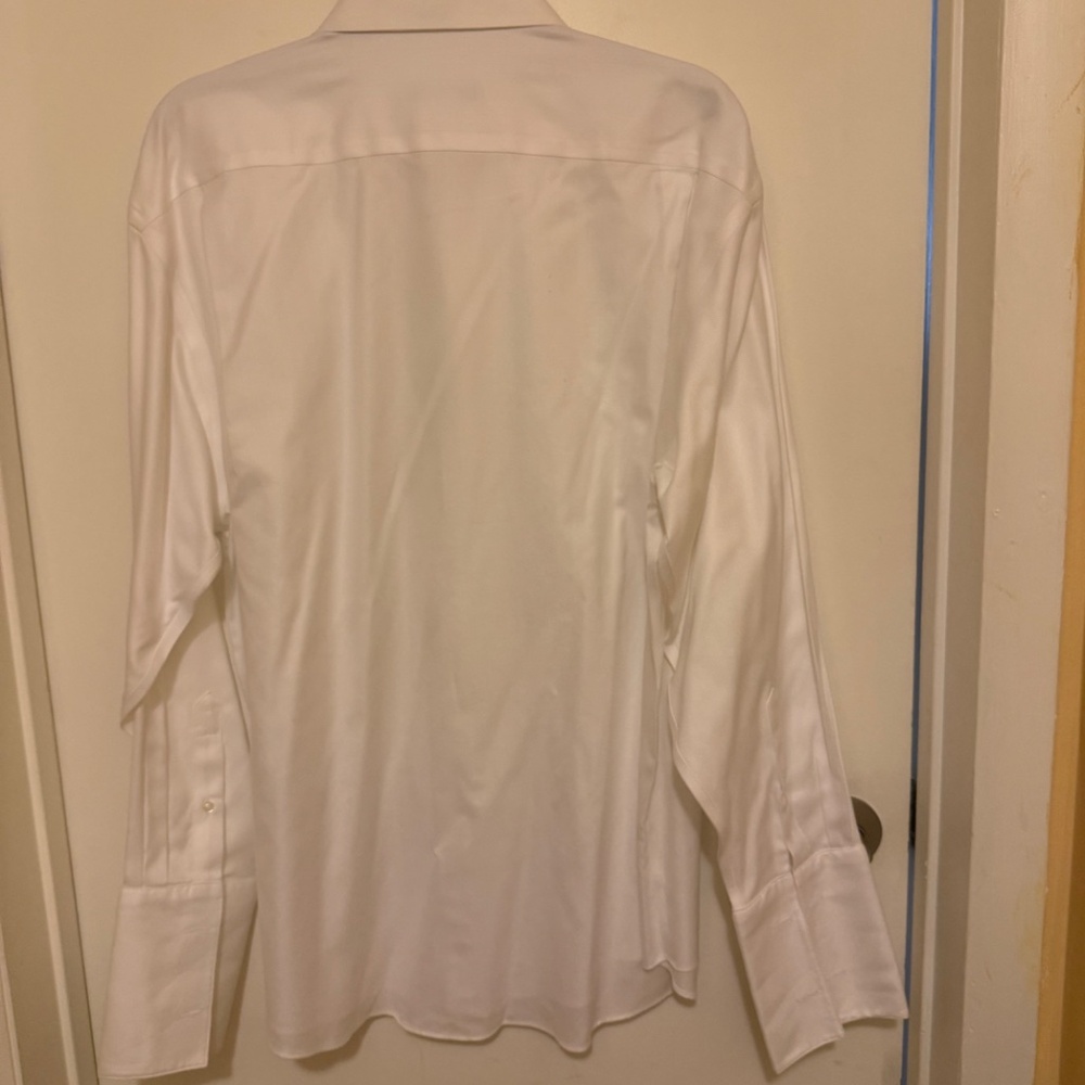 PERFECT CONDITION, PRONO UHOMO WHITE TUXEDO SHIRT, SIZE 17 1/2 34/35 - Picture 3 of 6